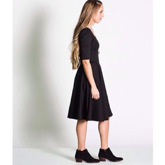 NWT✨ LuLaRoe Black Nicole Dress - Picture 1 of 9